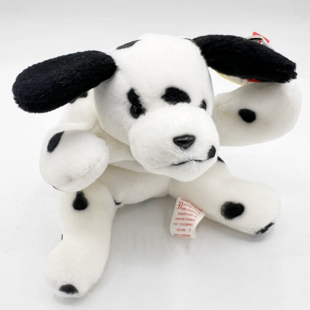 Vintage 1996 Ty Dotty the Dalmatian, Beanie Babies Collection Plush Dog, PVC - Picture 1 of 13